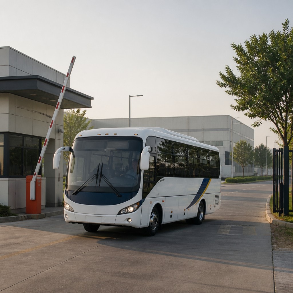 Unidad JPM en acceso a parque industrial
